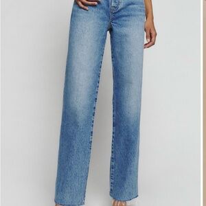 Reformation Light Blue Straight Leg Jeans
